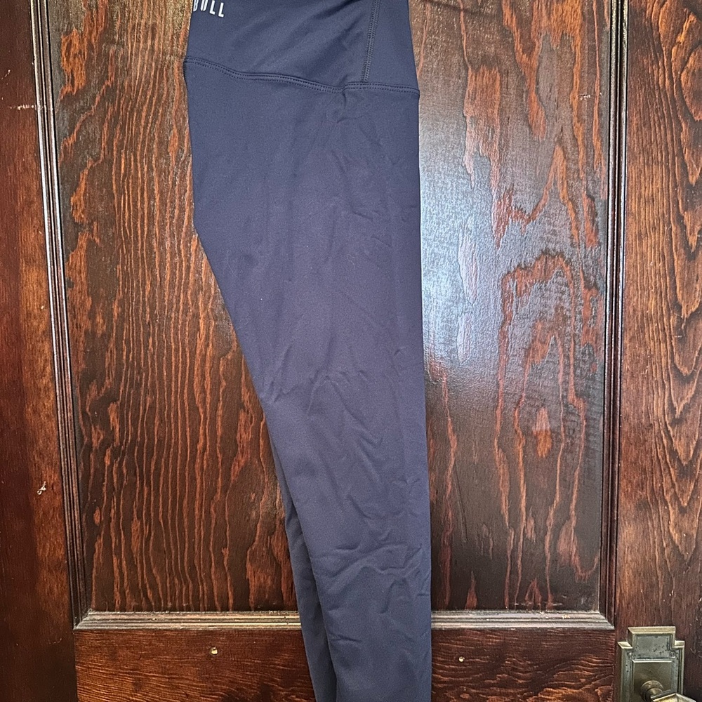 Navy Nobull Leggings - Crop